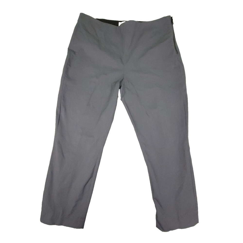 EVERLANE The Straight Leg Crop High Rise Gray Pants Size 16